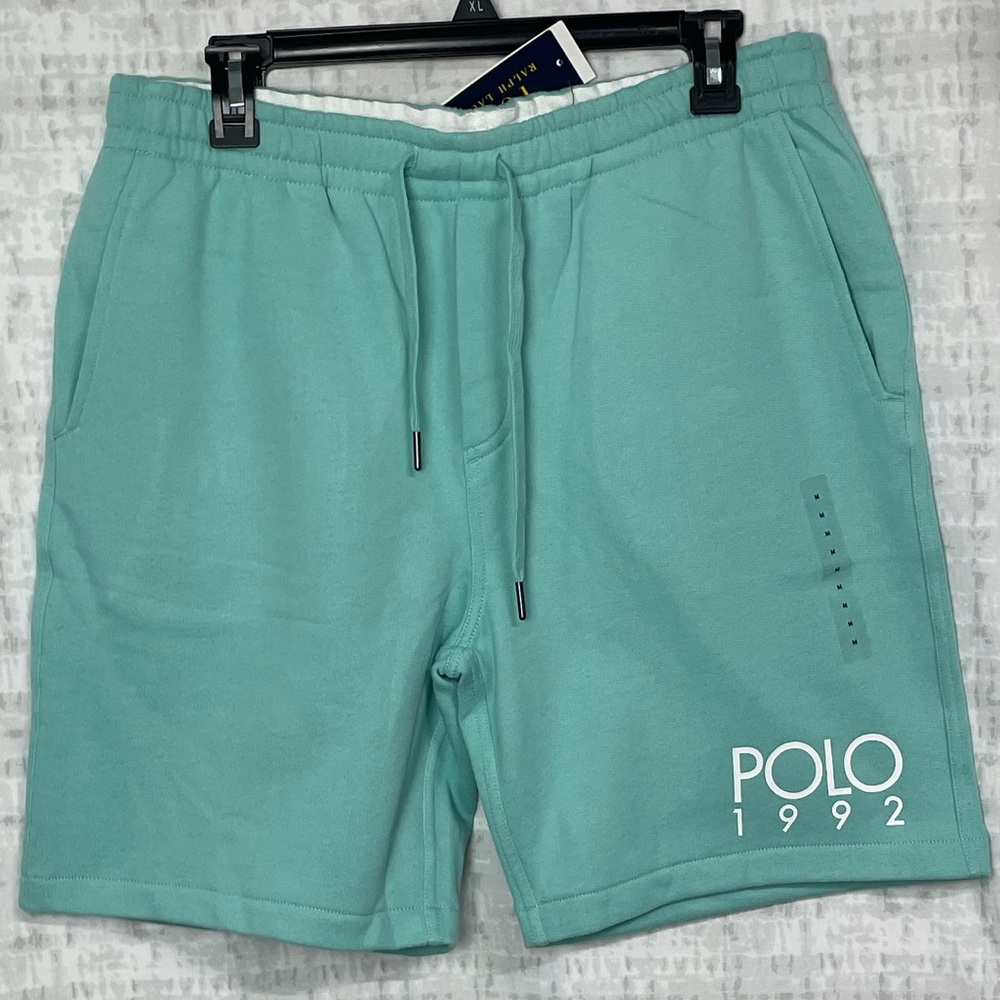 NWT SET Polo Ralph Lauren Vneck T-shirt and Sweat Shorts Size Medium - Picture 7 of 12